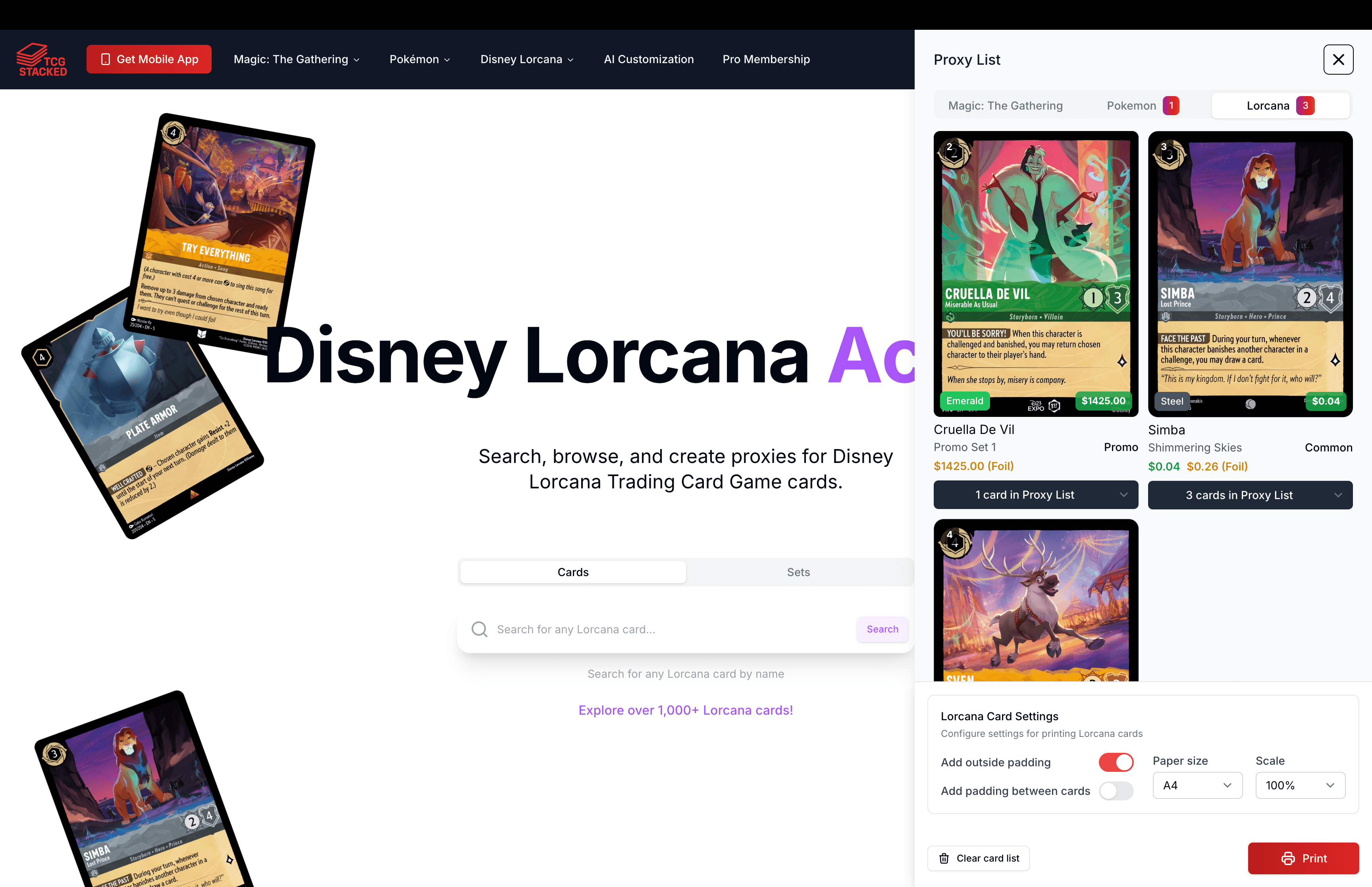 Disney Lorcana Now Available on TCG Stacked